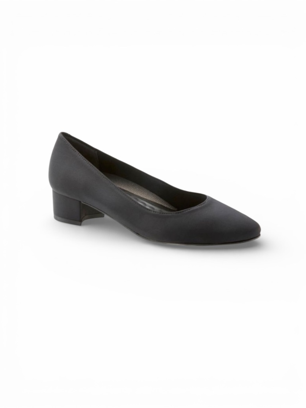 Walking Cradles Heidi Black Leather Comfort Dress Pump